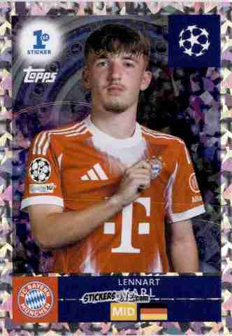 Sticker Lennart Karl - UEFA Champions League 2025-2026
 n. 291 - Topps