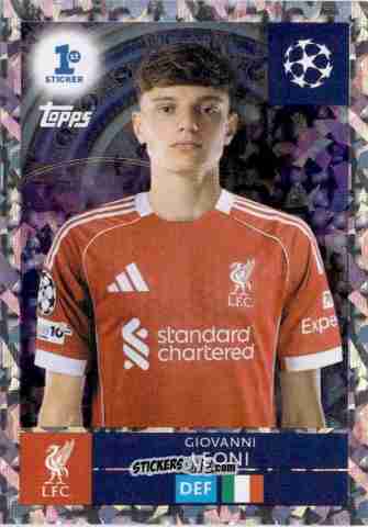 Sticker Giovanni Leoni - UEFA Champions League 2025-2026
 n. 297 - Topps
