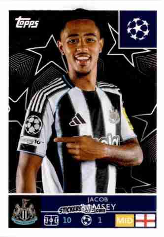 Sticker Jacob Ramsey - UEFA Champions League 2025-2026
 n. 321 - Topps