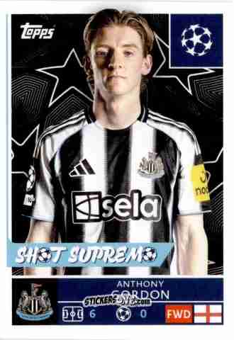 Cromo Anthony Gordon - UEFA Champions League 2025-2026
 n. 323 - Topps
