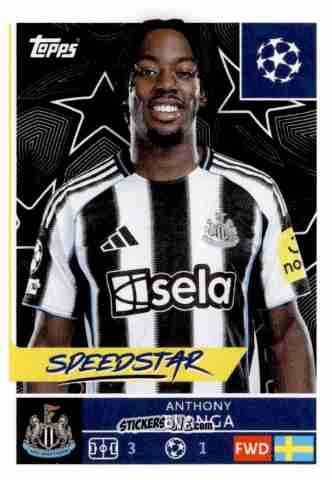 Sticker Anthony Elanga - UEFA Champions League 2025-2026
 n. 324 - Topps