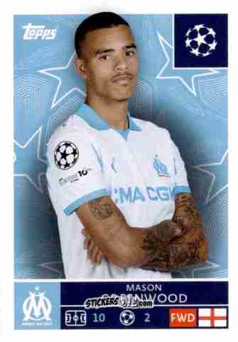 Sticker Mason Greenwood - UEFA Champions League 2025-2026
 n. 349 - Topps
