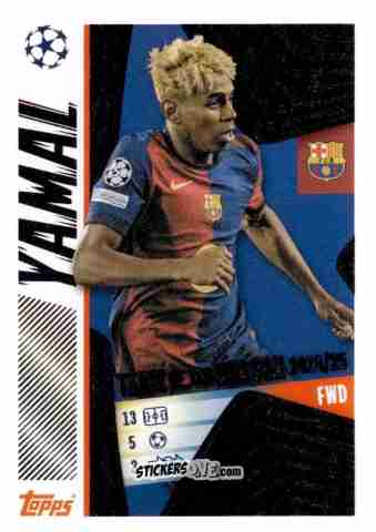 Sticker Lamine Yamal - UEFA Champions League 2025-2026
 n. 11 - Topps