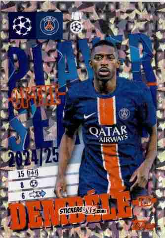 Sticker Ousmane Dembele - UEFA Champions League 2025-2026
 n. 14 - Topps