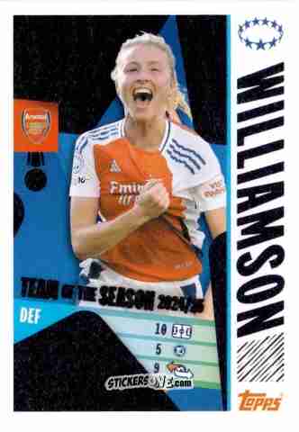 Cromo Leah Williamson - UEFA Champions League 2025-2026
 n. 17 - Topps