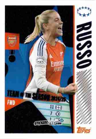 Figurina Alessia Russo - UEFA Champions League 2025-2026
 n. 24 - Topps