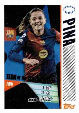 Cromo Claudia Pina - UEFA Champions League 2025-2026
 n. 25 - Topps