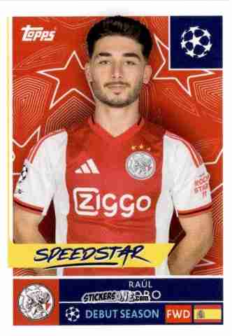 Figurina Raul Moro - UEFA Champions League 2025-2026
 n. 54 - Topps