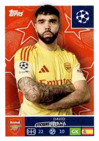 Figurina David Raya - UEFA Champions League 2025-2026
 n. 58 - Topps