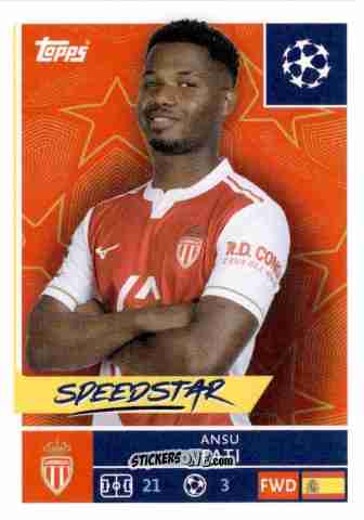 Cromo Ansu Fati - UEFA Champions League 2025-2026
 n. 82 - Topps