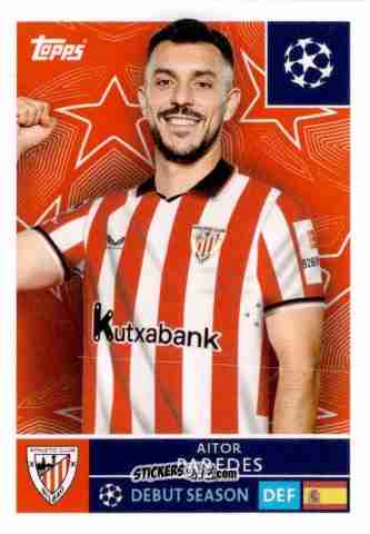 Sticker Aitor Paredes - UEFA Champions League 2025-2026
 n. 102 - Topps