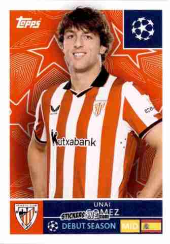Cromo Unai Gomez - UEFA Champions League 2025-2026
 n. 109 - Topps