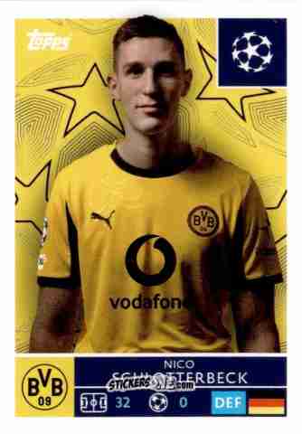 Figurina Nico Schlotterbeck - UEFA Champions League 2025-2026
 n. 145 - Topps