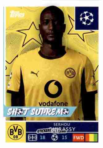 Sticker Serhou Guirassy - UEFA Champions League 2025-2026
 n. 152 - Topps