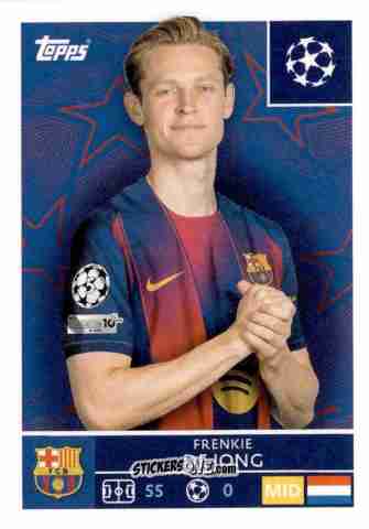 Sticker Frenkie de Jong - UEFA Champions League 2025-2026
 n. 187 - Topps