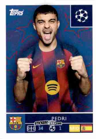 Cromo Pedri - UEFA Champions League 2025-2026
 n. 190 - Topps