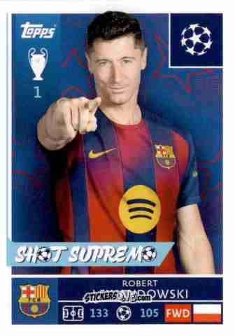 Sticker Robert Lewandowski - UEFA Champions League 2025-2026
 n. 193 - Topps