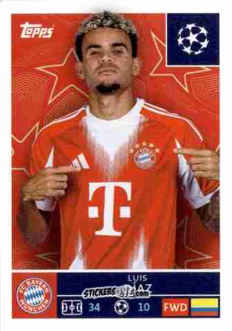 Cromo Luis Diaz - UEFA Champions League 2025-2026
 n. 207 - Topps