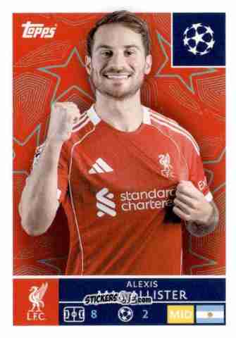 Figurina Alexis Mac Allister - UEFA Champions League 2025-2026
 n. 260 - Topps