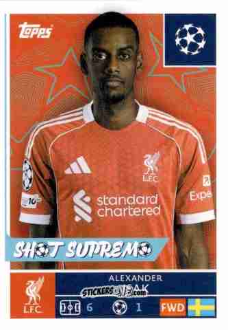 Figurina Alexander Isak - UEFA Champions League 2025-2026
 n. 263 - Topps