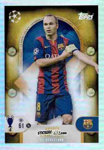 Figurina Andres Iniesta - UEFA Champions League 2025-2026
 n. 275 - Topps