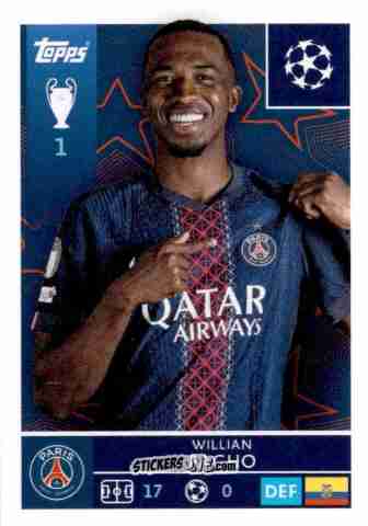 Cromo Willian Pacho - UEFA Champions League 2025-2026
 n. 357 - Topps