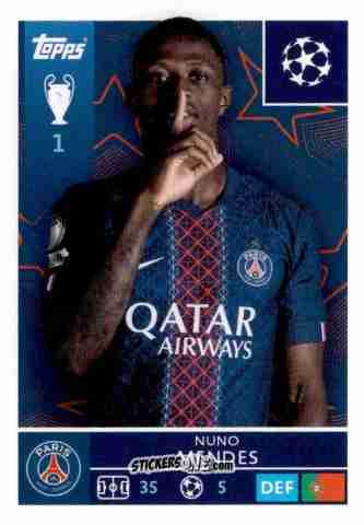 Figurina Nuno Mendes - UEFA Champions League 2025-2026
 n. 358 - Topps