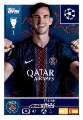 Cromo Fabian Ruiz - UEFA Champions League 2025-2026
 n. 363 - Topps