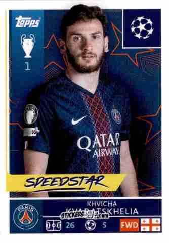 Figurina Khvicha Kvaratskhelia - UEFA Champions League 2025-2026
 n. 365 - Topps