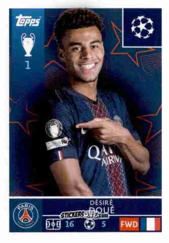 Figurina Desire Doue - UEFA Champions League 2025-2026
 n. 366 - Topps