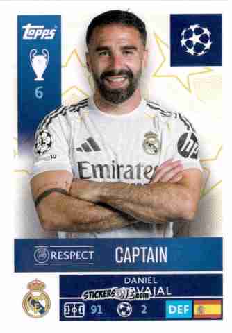 Cromo Daniel Carvajal - UEFA Champions League 2025-2026
 n. 383 - Topps