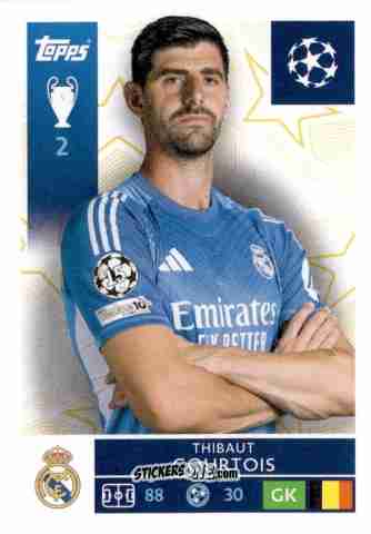 Figurina Thibaut Courtois - UEFA Champions League 2025-2026
 n. 384 - Topps