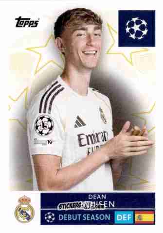 Sticker Dean Huijsen - UEFA Champions League 2025-2026
 n. 386 - Topps