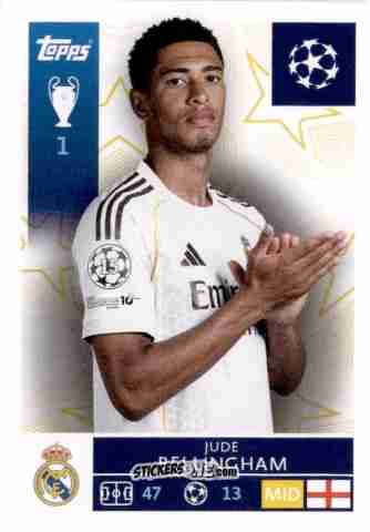 Figurina Jude Bellingham - UEFA Champions League 2025-2026
 n. 393 - Topps