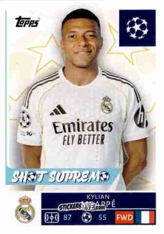 Figurina Kylian Mbáppe - UEFA Champions League 2025-2026
 n. 394 - Topps