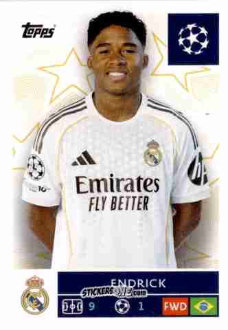 Cromo Endrick - UEFA Champions League 2025-2026
 n. 395 - Topps