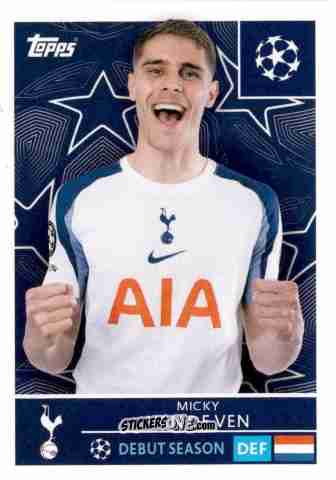 Figurina Micky Van De Ven - UEFA Champions League 2025-2026
 n. 442 - Topps