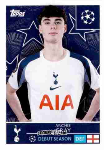 Sticker Archie Gray - UEFA Champions League 2025-2026
 n. 443 - Topps