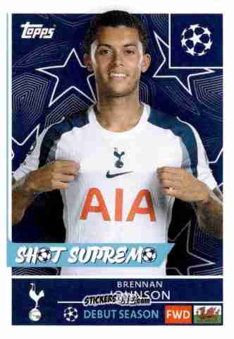 Figurina Brennan Johnson - UEFA Champions League 2025-2026
 n. 450 - Topps