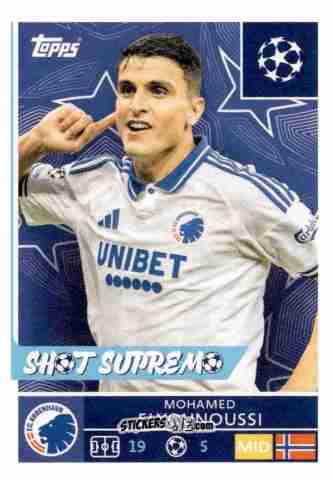 Sticker Mohamed Elyounoussi - UEFA Champions League 2025-2026
 n. 500 - Topps