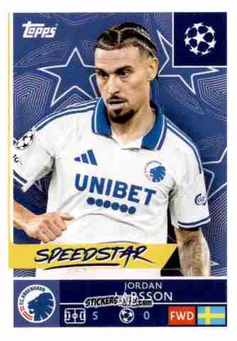 Sticker Jordan Larsson - UEFA Champions League 2025-2026
 n. 502 - Topps