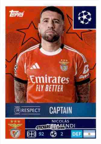 Cromo Nicolas Otamendi - UEFA Champions League 2025-2026
 n. 553 - Topps