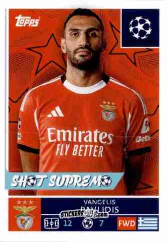 Sticker Vangelis Pavlidis - UEFA Champions League 2025-2026
 n. 562 - Topps
