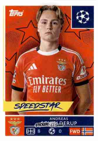 Cromo Andreas Schjelderup - UEFA Champions League 2025-2026
 n. 563 - Topps