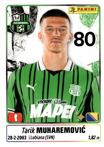 Cromo Tarik Muharemovic - Calciatori 2025-2026 n. 424 - Panini