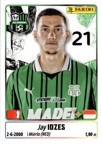 Figurina Jay Idzes - Calciatori 2025-2026 n. 426 - Panini