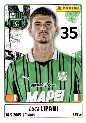 Sticker Luca Lipani - Calciatori 2025-2026 n. 428 - Panini