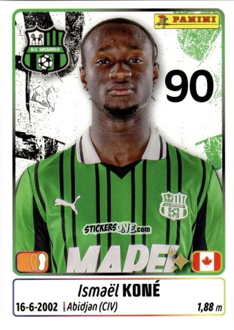 Cromo Ismael Kone' - Calciatori 2025-2026 n. 432 - Panini
