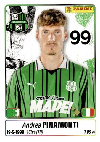 Cromo Andrea Pinamonti - Calciatori 2025-2026 n. 434 - Panini