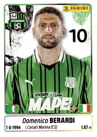 Cromo Domenico Berardi - Calciatori 2025-2026 n. 436 - Panini